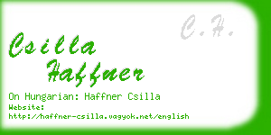 csilla haffner business card